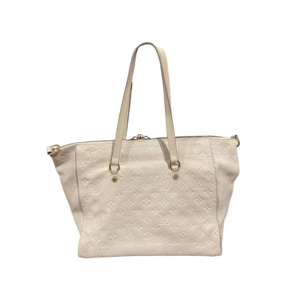 Louis Vuitton Empreinte LV Monogram Leather Lumineuse PM Tote Bag Neigo Creme
